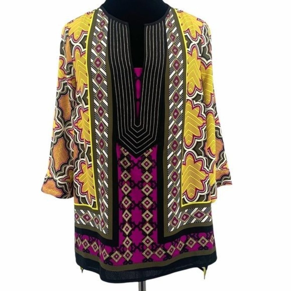 Dana Buchman 70s Style Structured Tunic Small